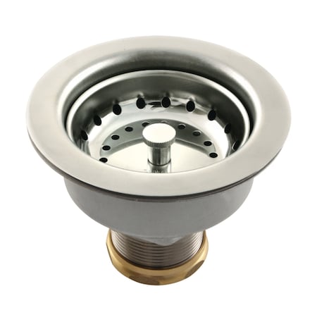 Gourmet Scape K112PN Snap-N-Tite Sink Basket Strainer, Polished Nickel K112PN